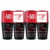 Deodorant Roll-on Antitranspirant 96h für Männer Clinical Control, 4x50 ml, Vichy Homme
