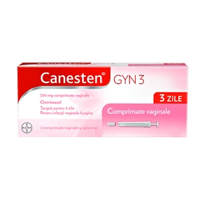 Canesten Gyn 3, 200 mg, 3 vaginale tabletten, Bayer