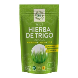 Solnatural Hierba de Trigo en Polvo, 125 Gr