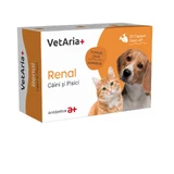 VETARIA+ Renal, XS-XL, Nahrungsergänzungsmittel für das Nierensystem von Hunden und Katzen, Huhn, Box, 30 Kapseln