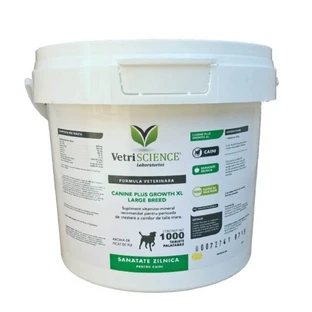 VETRI SCIENCE Canine Plus Growth XL, Wachstumsergänzung für Hunde, 1000tbl kaubar