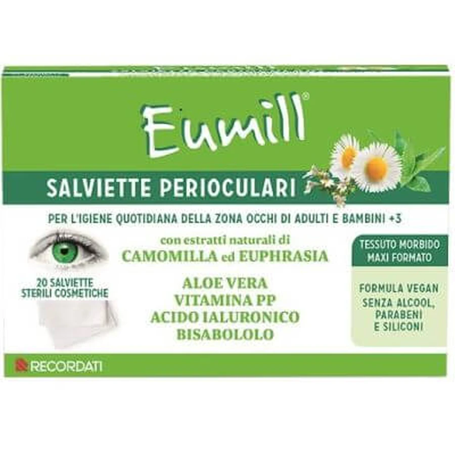 Eumill perioculaire doekjes 20 stuks
