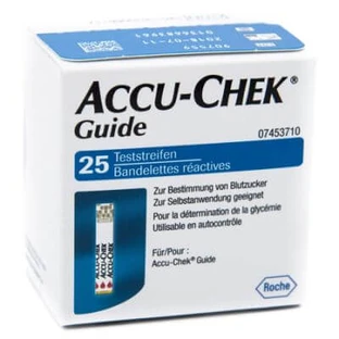 Accu-chek Guide Blutzuckerteststreifen 25 Stück Einzelhandelspackung