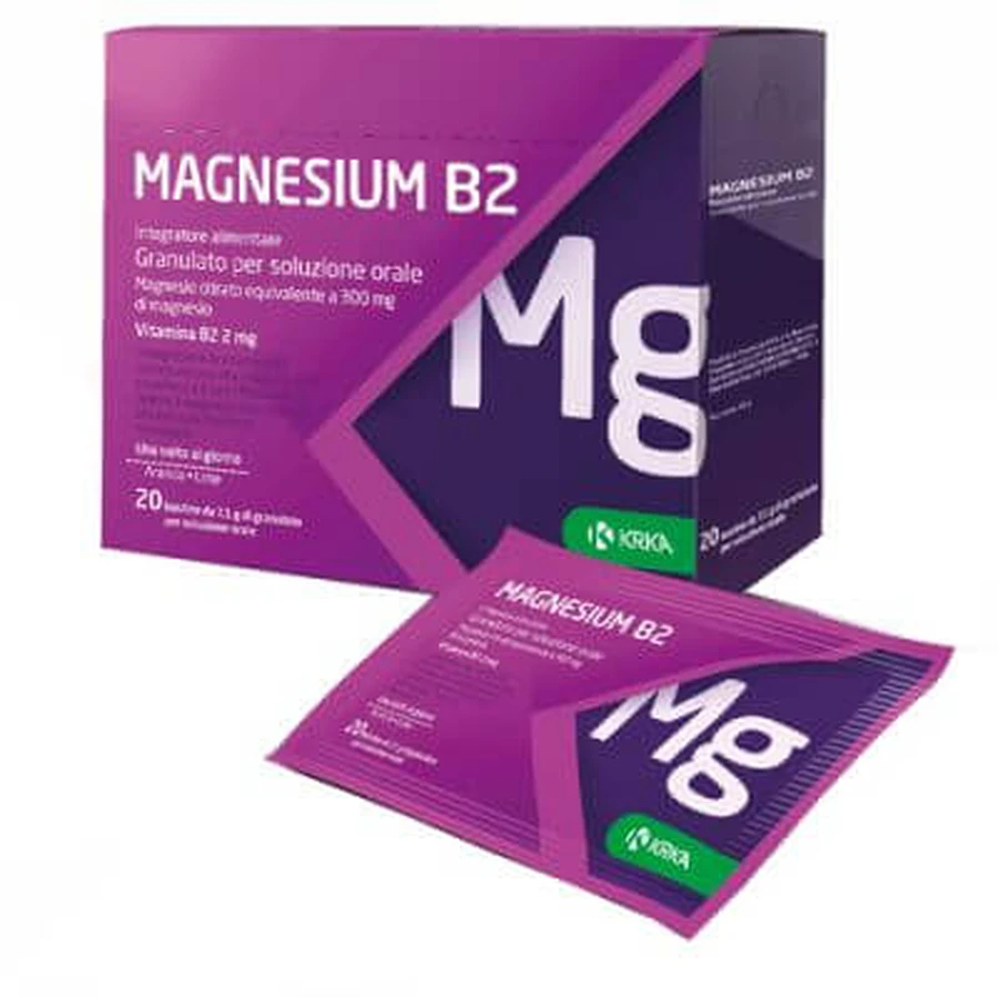 Magneziu b2 300/2mg 20 pliculețe