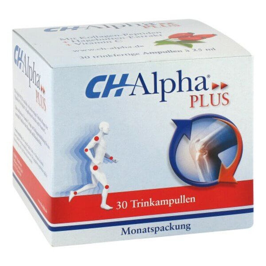 Flüssiges Kollagen Ch Alpha Plus, 30 Trinkfläschchen, Gelita Health