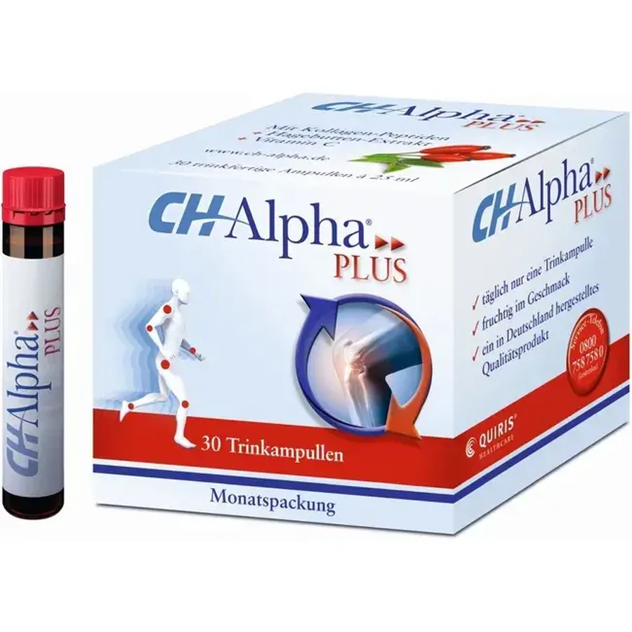 Vloeibaar collageen Ch Alpha Plus, 30 drinkbare flesjes, Gelita Health