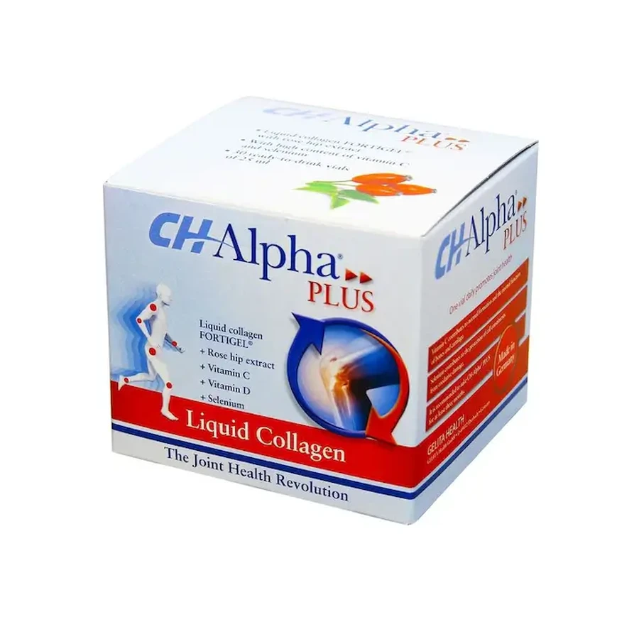 Vloeibaar collageen Ch Alpha Plus, 30 drinkbare flesjes, Gelita Health