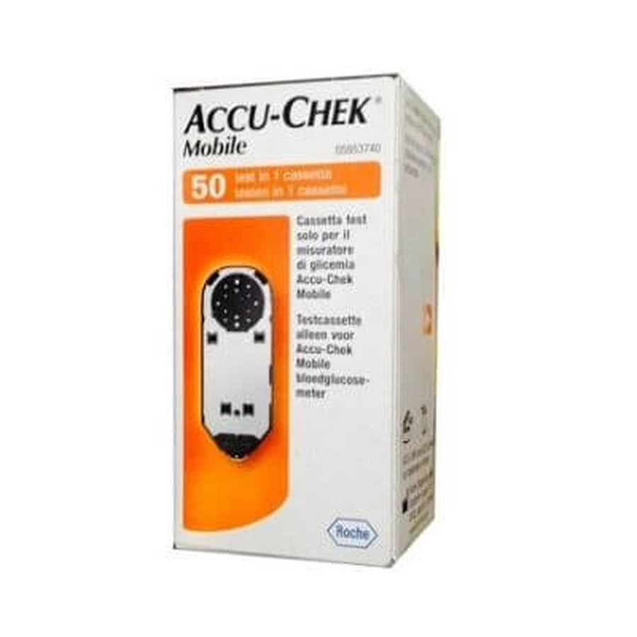 Accu-chek mobile 50 test mic 2 benzi de măsurare a glicemiei