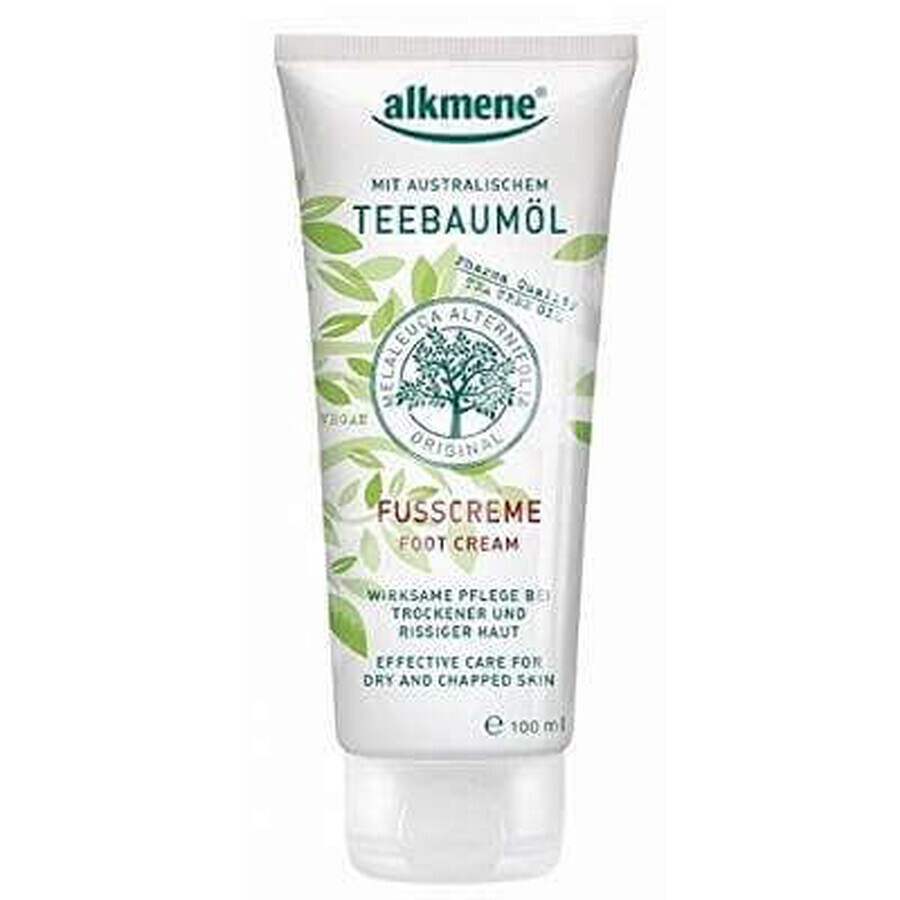 Crema de picioare cu ulei din arbore de ceai, 100 ml, Alkmene