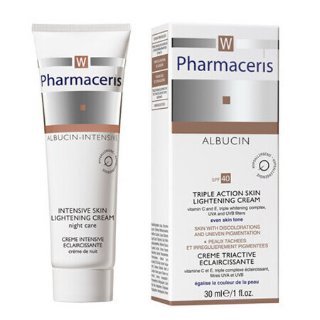 Crema pentru albirea tenului SPF 40 Albucin, 30 ml, Pharmaceris