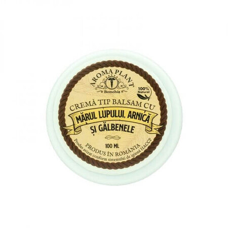 Crema tip balsam cu marul lupului, arnica si galbenele, 100 ml, Aromaplant