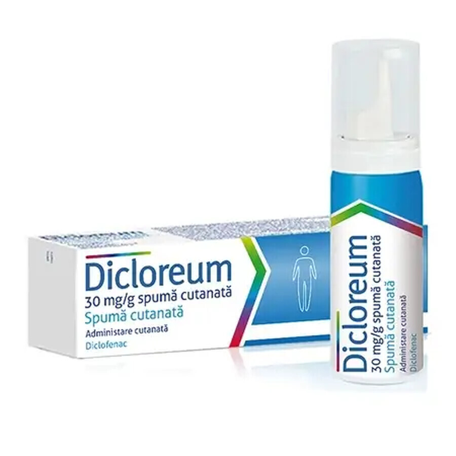 Dicloreum spuma cutanata, 30 mg/g, 50 g, Alfa Wassermann recenzii