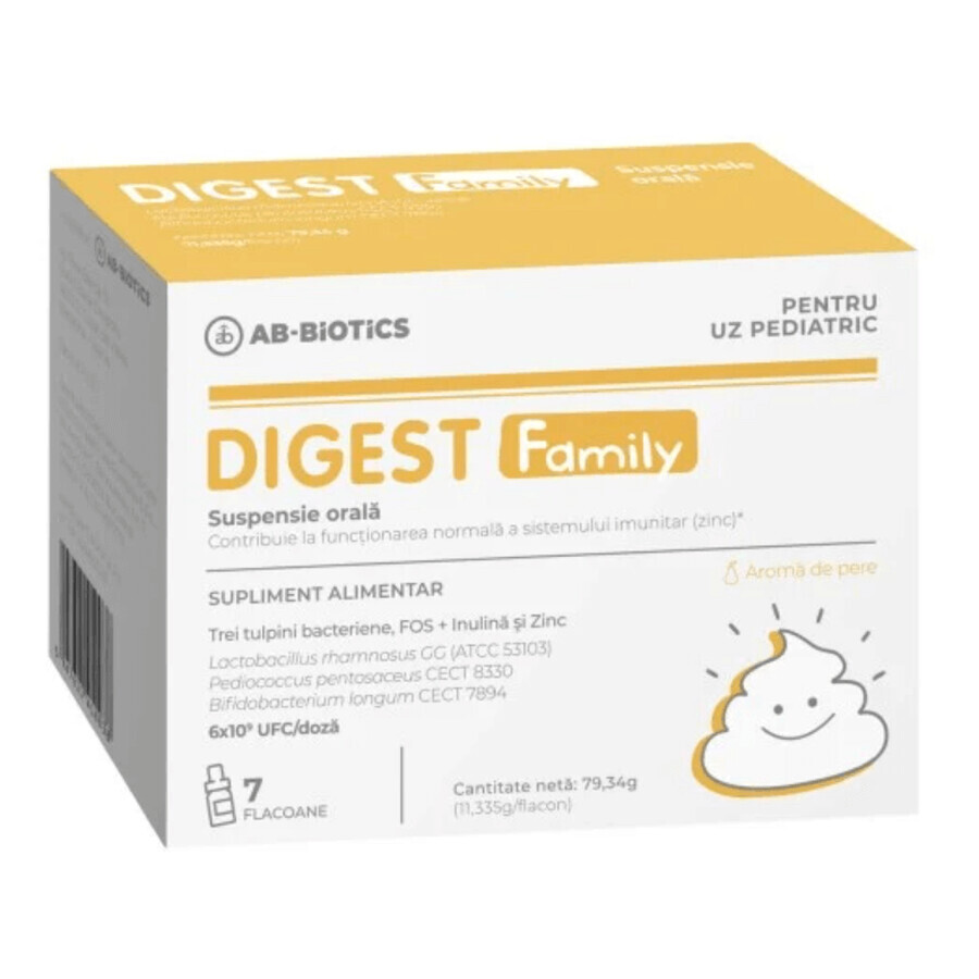 Digest Family Suspension zum Einnehmen, 7 Flaschen, Ab-Biotics