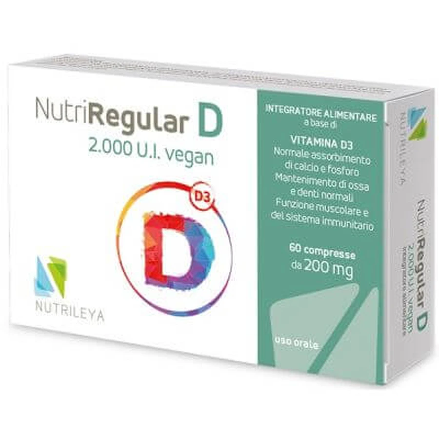 Nutriregular d 2000ui vegan 60 tabletten
