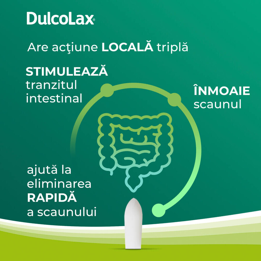 Dulcolax, 10 mg, 6 supositorios, Sanofi