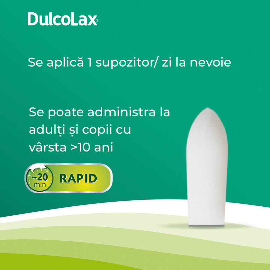 Dulcolax, 10 mg, 6 supositorios, Sanofi