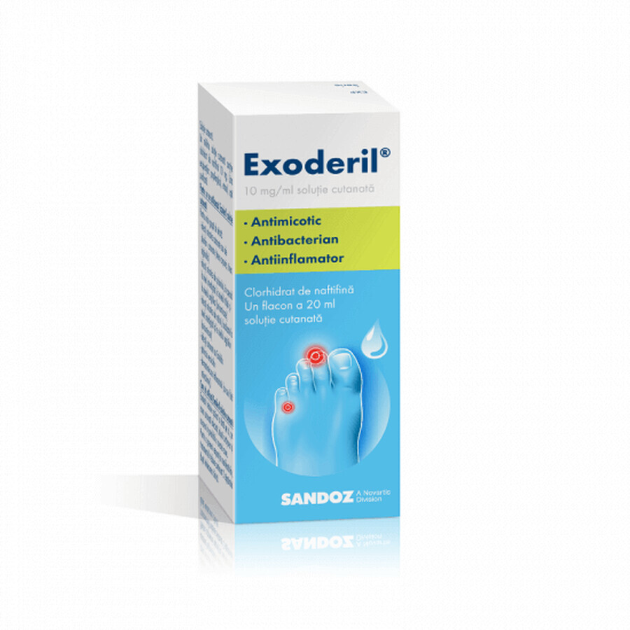 Exoderil skin solution, 20 ml, Sandoz