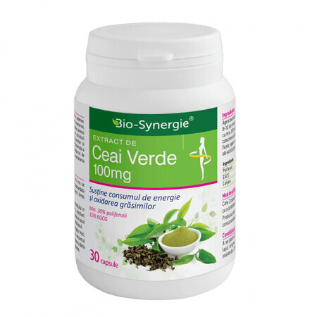 Extract de Ceai verde 100mg, 30 capsule, Bio Synergie