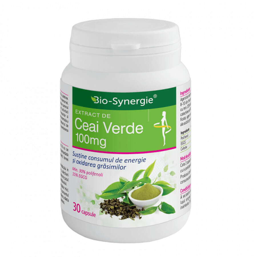 Extract de Ceai verde 100mg, 30 capsule, Bio Synergie