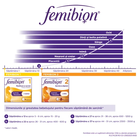 Femibion 2 pregnancy and lactation, 28 tablets + 28 capsules, Dr. Reddys