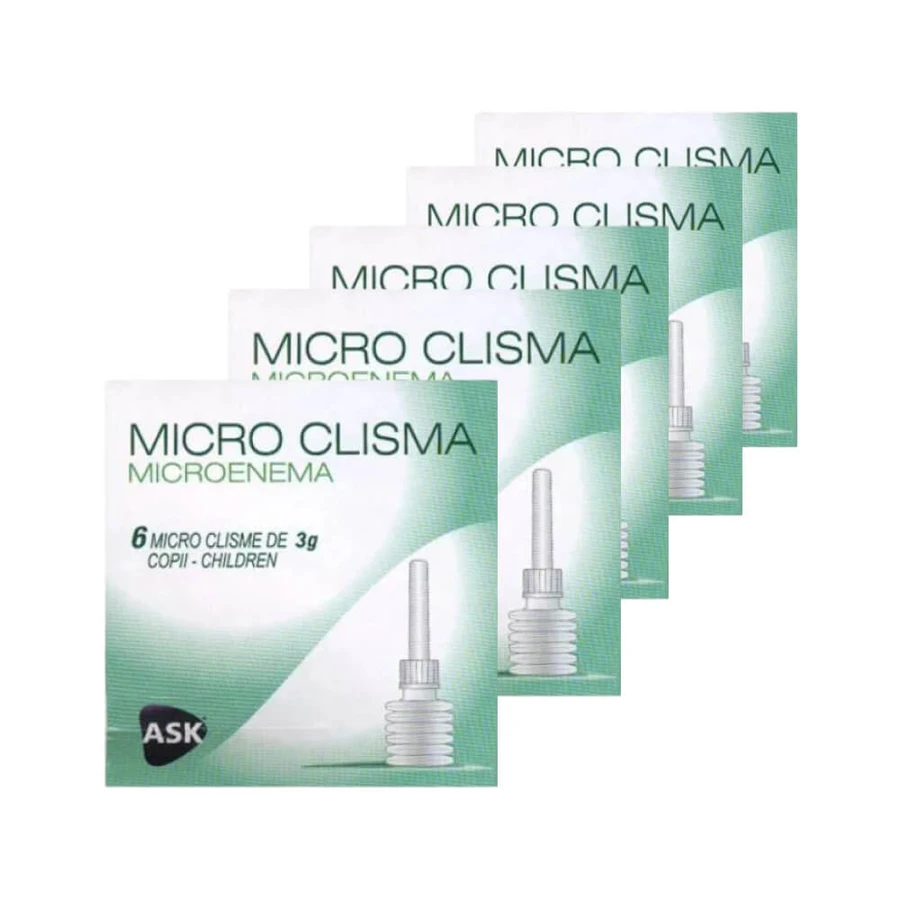 Microklysma voor kinderen, Microenema, 5x6 stuks, Amc Pharma Solutions