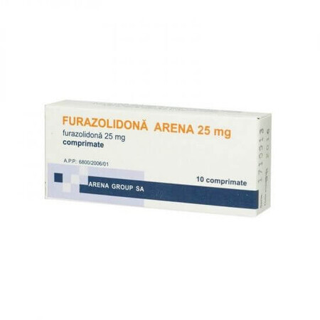 Arena Furazolidon 25 mg, 10 Tabletten, Arena Gruppe