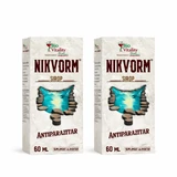 Nikvorm Bio Vitality Sirup gegen Darmparasiten, 2x60 ml, Hisimo