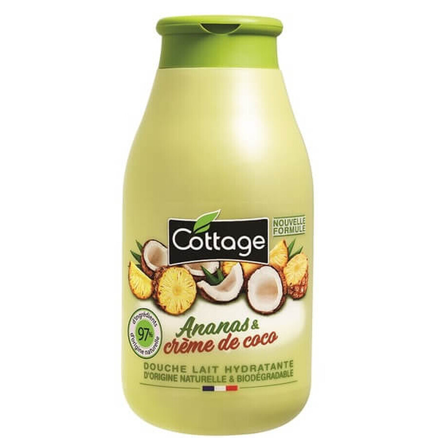 Gel de dus hidratant Ananas & creme de coco, 250 ml, Cottage