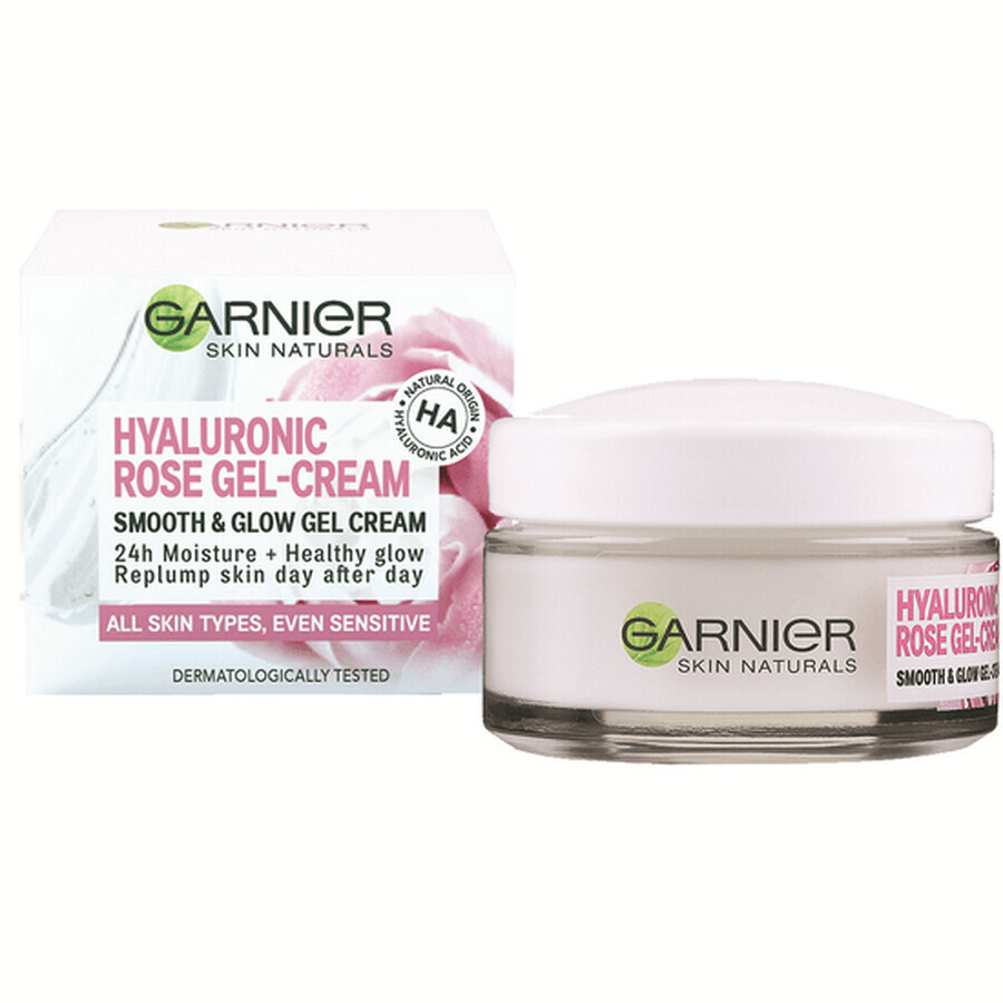 Hyaluronic Rose Skin Naturals Feuchtigkeitsspendende Gel-Creme, 50 ml, Garnier