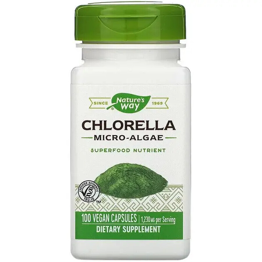 Chlorella Micro-algae 410mg Nature's Way, 100 capsule, Secom