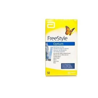 Freestyle optium tiras reactivas de glucosa en sangre 25 unidades