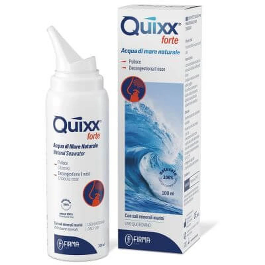 Sprühlösung zur Nasenspülung quixx forte hypertonisches Meerwasser 100 ml