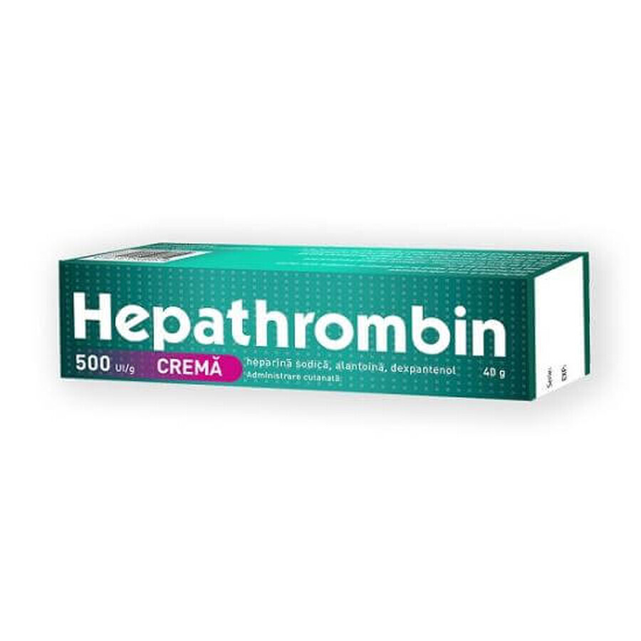Hepathrombin-Creme 500 IU/g, 40 g, Hemofarm