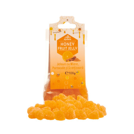 Gelees mit Honig, Orangenaroma und Zimt, 100g, Apidava