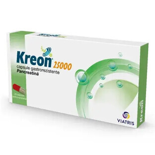 Kreon 25000, 20 gélules, Mylan