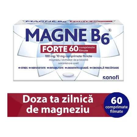 Magne B6 Forte 100 mg/10 mg, 3 × 60 Filmtabletten