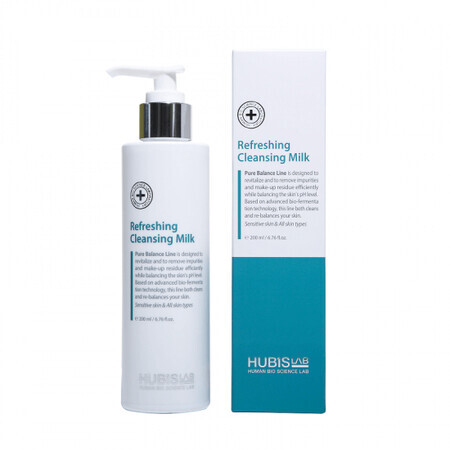 Lapte demachiant Refreshing Cleansing Milk, 200ml, Hubislab