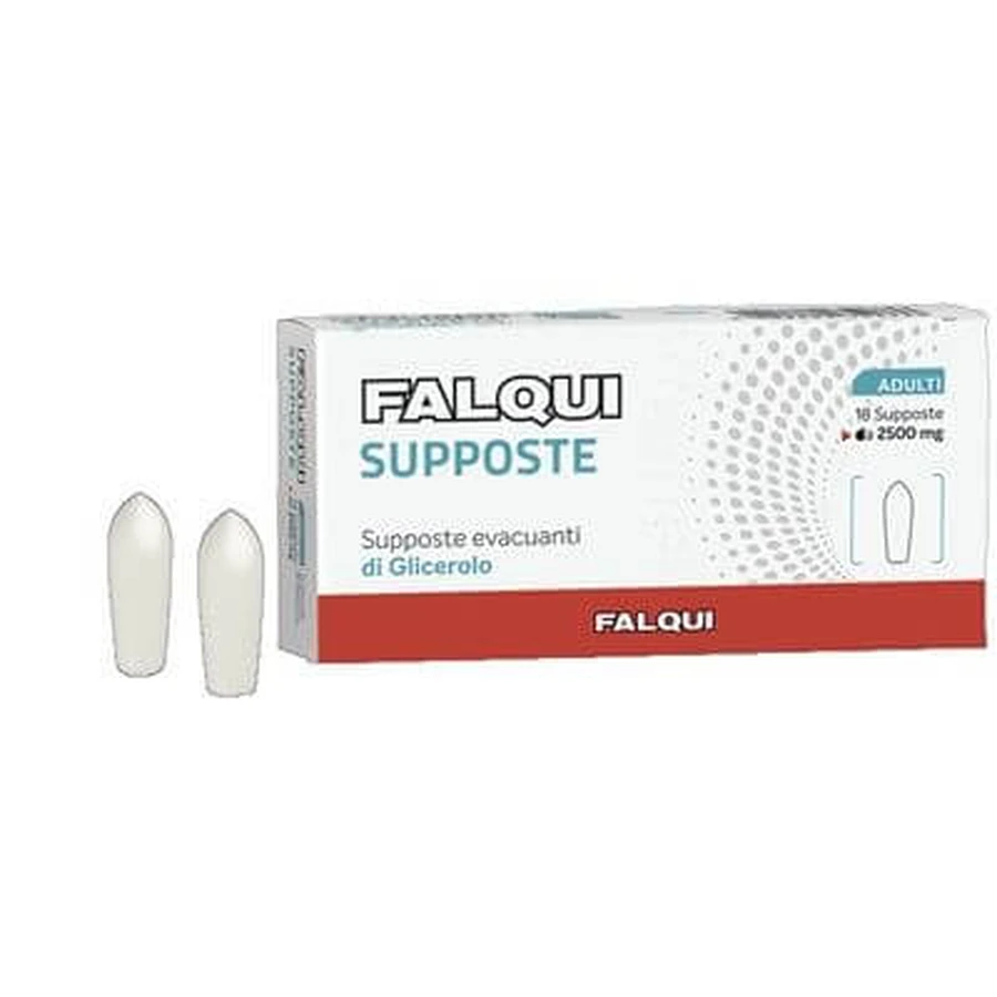 Falqui 18 czopków z gliceryną 2500mg dorośli: ceny i cechy