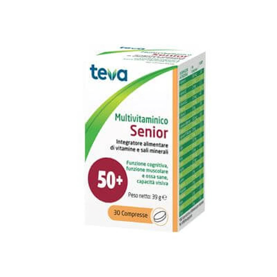 Teva senior multivitamin 30 comprimidos 39 g