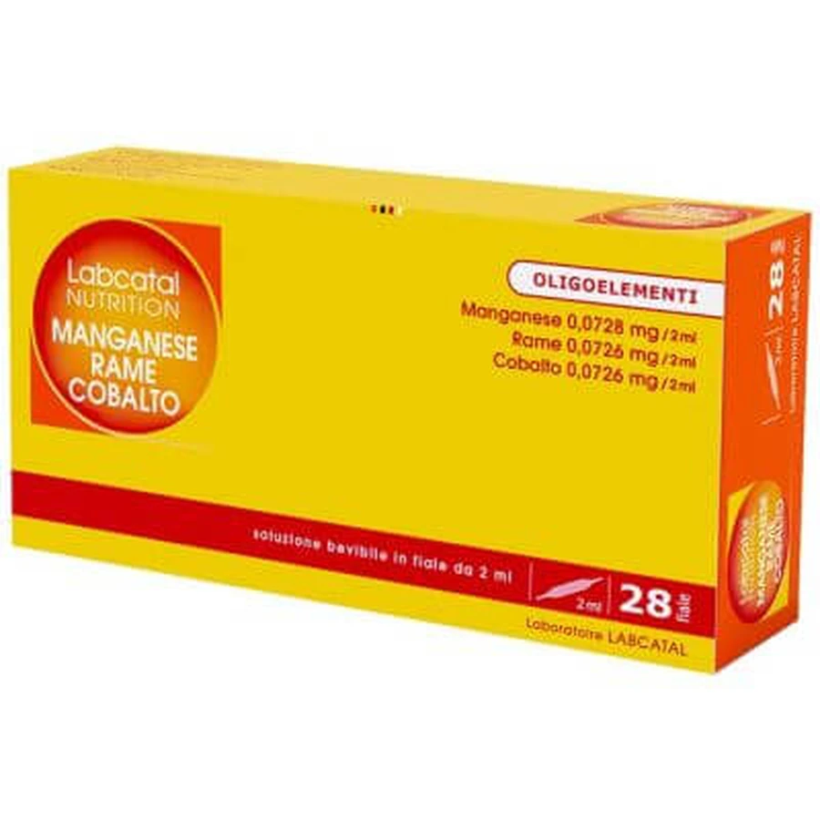 Labcatal nutrition mangan miedź i kobalt 28 fiolek: ceny i cechy