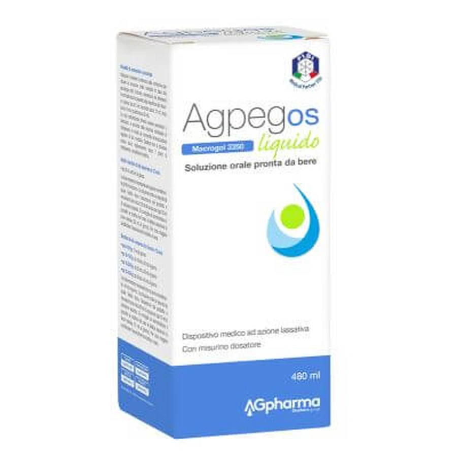 Agpeg os macrogol 3350 vloeistof 480 ml