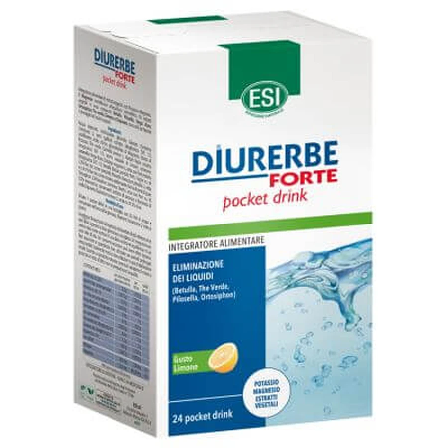 Esi diurerbe forte pocket drink lemon 24 x 20 ml