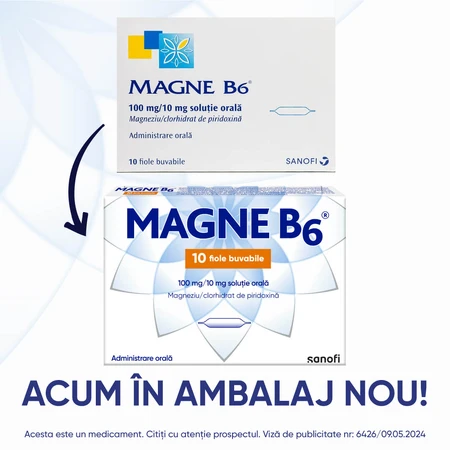 Magne B6 orale oplossing 100 mg/10 mg, 10 ampullen, Sanofi