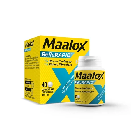 Maalox reflurapid 40 comprimidos masticables