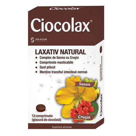 Ciocolax natürliches Abführmittel, 12 Tabletten, Solacium Pharma