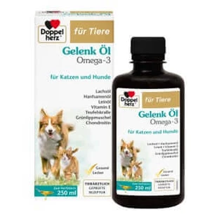 Double Heart for Animals Huile pour les articulations des chats et des chiens 250 ml