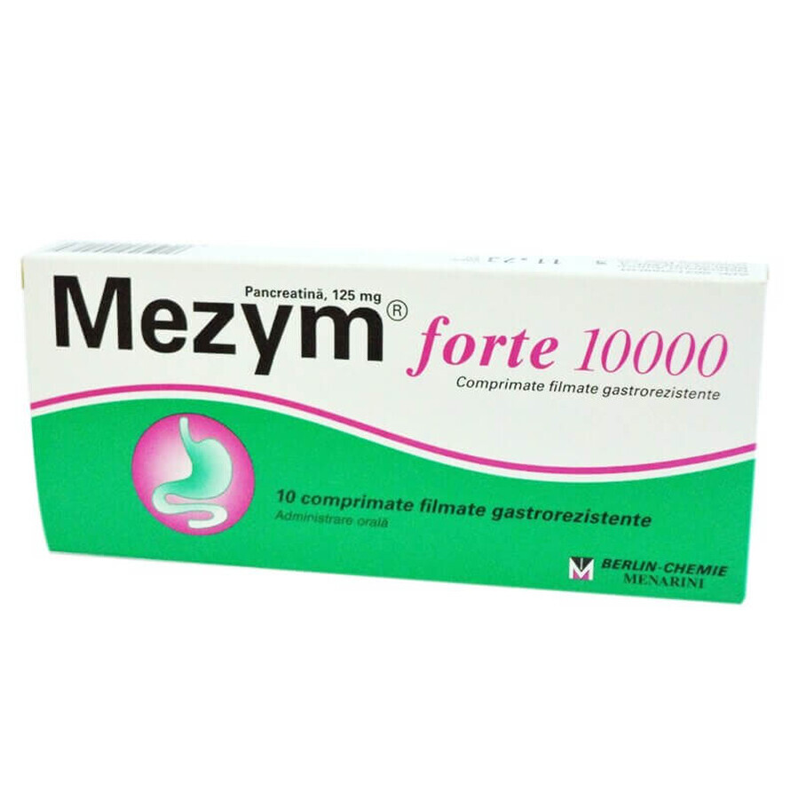 Mezym Forte 10000, 10 Tabletten, Berlin-Chemie Ag