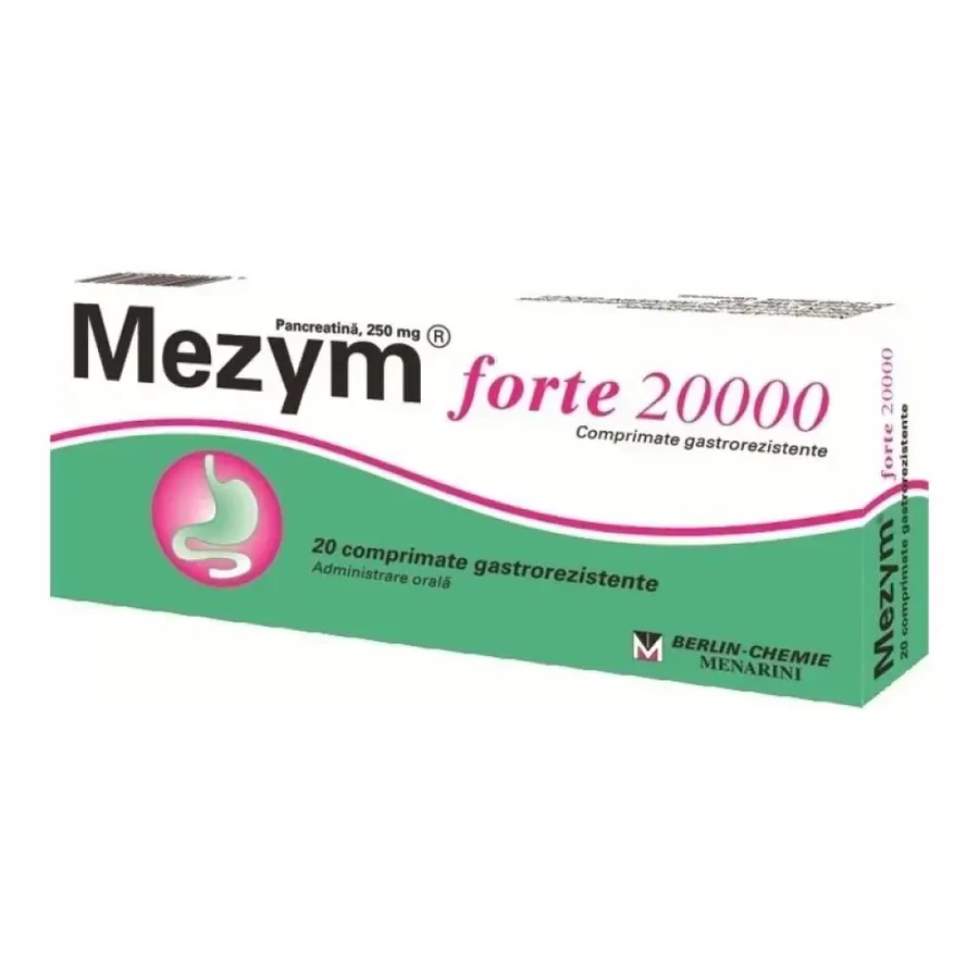 Mezym Forte 20000, 20 Tabletten, Berlin-Chemie Ag