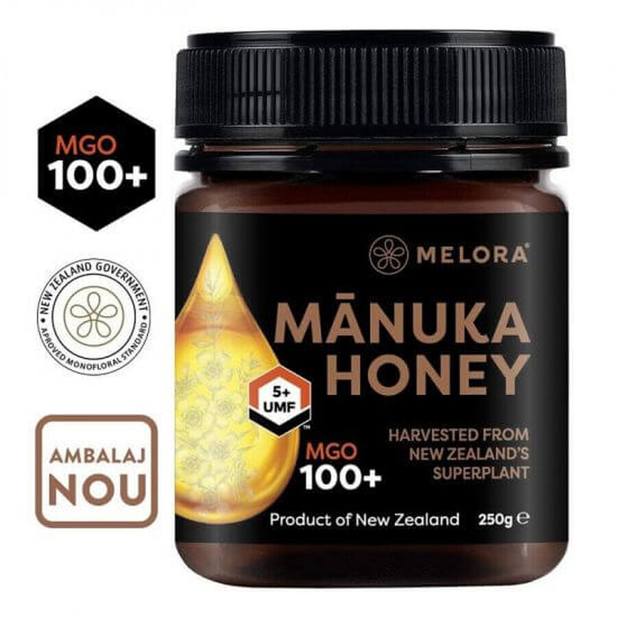 Natürlicher Manuka Honig MGO 100+, 250 g, Melora