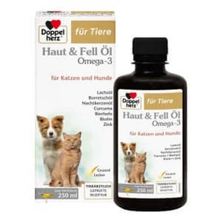 Double Heart for Animals Aceite para Piel y Pelaje Gatos y Perros 250 ml